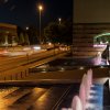 Museumsplatzbrunnen bei Nacht